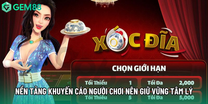 Nền tảng khuyến cáo người chơi nên giữ vững tâm lý